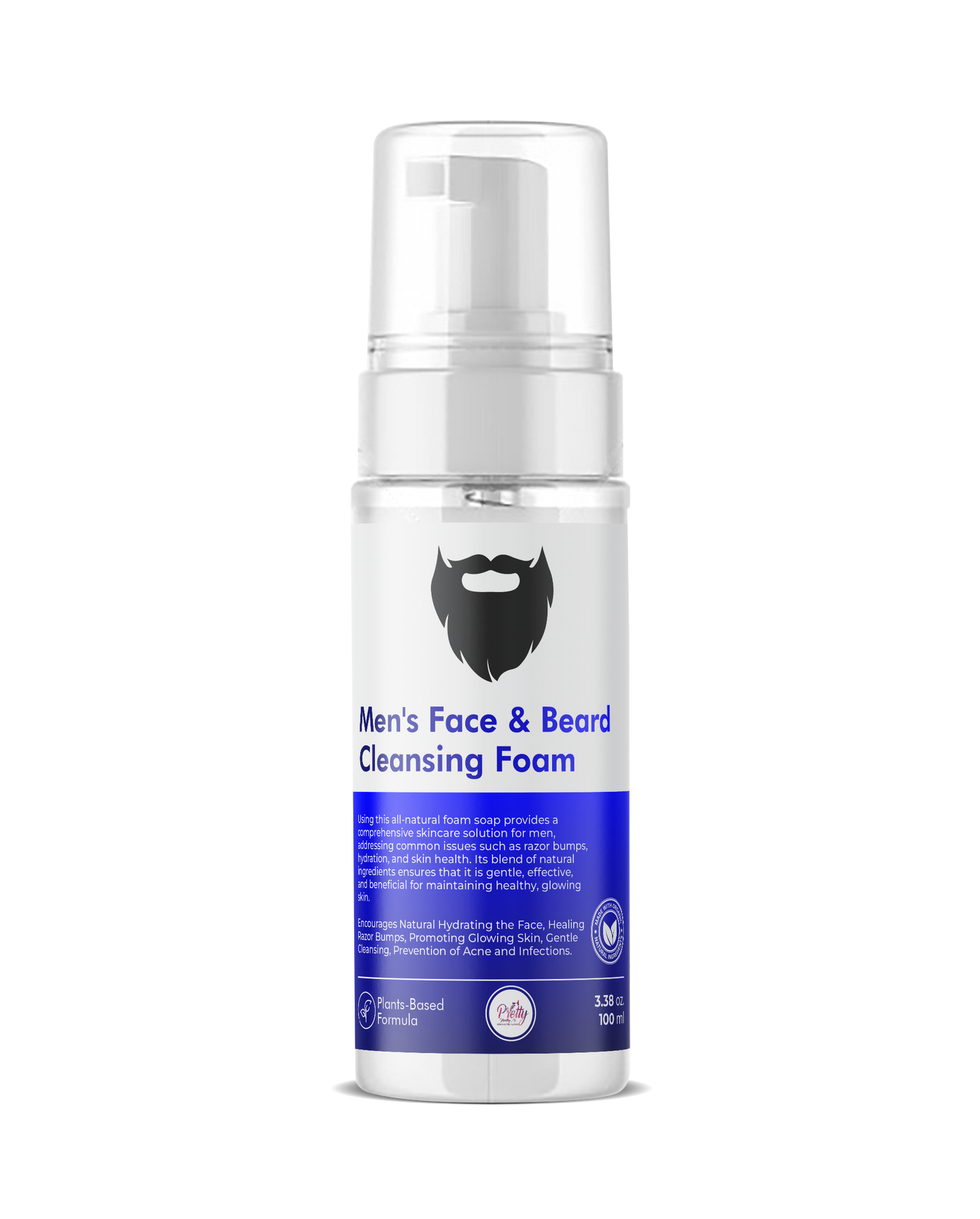 Men's Beard and Face Cleansing Foam & Razor Relief Bundle