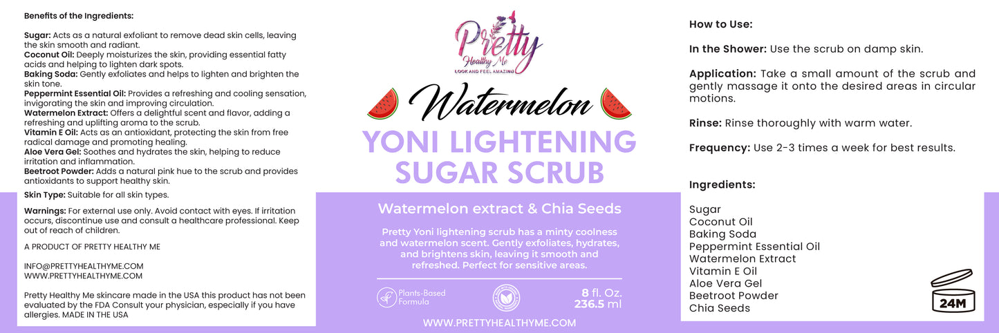 Yoni Lightening Sugar Scrub & Boric Foam Vaginal Wash Bundle