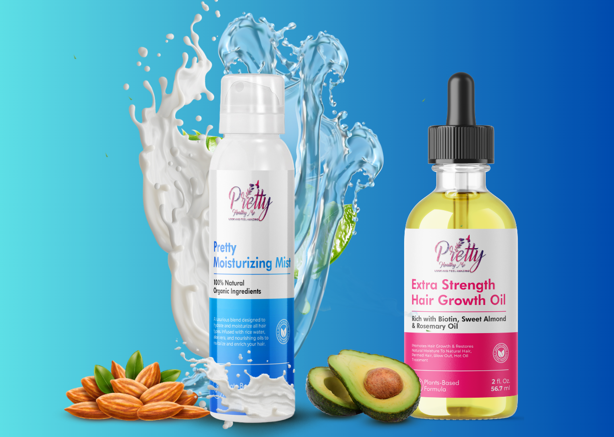 Extra Strength Hair Growth Oil & Moisturizing Hair Mist Bundle