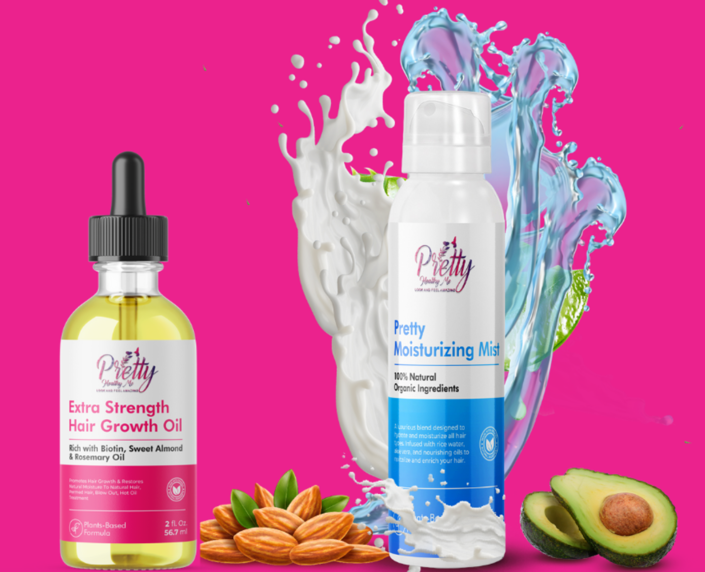 Extra Strength Hair Growth Oil & Moisturizing Hair Mist Bundle