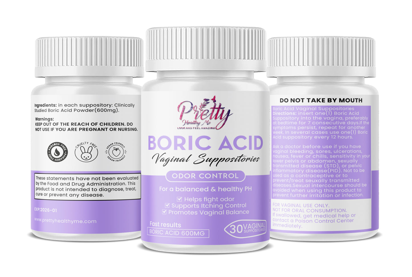 BORIC ACID VAGINAL SUPPOSITORIES